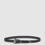 curea subțire din piele femei Pepe Jeans negru 6Z0R46759