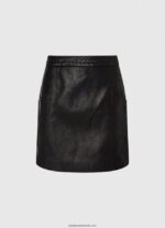 fusta mini cu fermoar femei Pepe Jeans negru 6Z0R46484 - imagine 5