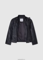 geacă biker cu umăr căptușită băiat Pepe Jeans negru 6Z0R461571 - imagine 3