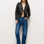 geacă biker cu umeri epalules femei Pepe Jeans negru 6Z0R46116