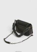 geantă crossbody cu detalii căptușite femei Pepe Jeans negru 6Z0R46708 - imagine 3