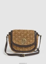 geanta crossbody din macrame femei Pepe Jeans cămilă 6Z0R46744 - imagine 5