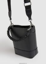 geantă cu găleată cu mâner dublu femei Pepe Jeans negru 6Z0R46732 - imagine 2