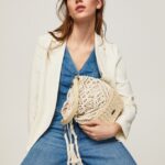 geantă de macrame și paie femei Pepe Jeans mousse 6Z0R46740