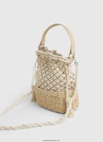 geantă de macrame și paie femei Pepe Jeans mousse 6Z0R46740 - imagine 3