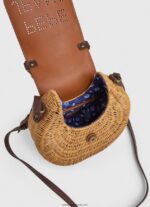 geantă de mână din răchită lucrată manual femei Pepe Jeans tutun 6Z0R46716 - imagine 4