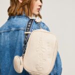 geantă maxi crossbody cu logo în relief femei Pepe Jeans zer 6Z0R46712