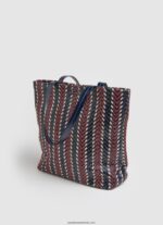 geantă shopper din țesătură în zig zag femei Pepe Jeans dulwich 6Z0R46739 - imagine 2