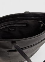 geantă tote cu logo în relief femei Pepe Jeans negru 6Z0R46711 - imagine 3