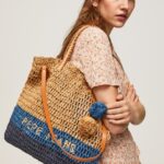 geantă tote din paie împletită femei Pepe Jeans dulwich 6Z0R46745