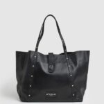 geantă tote din piele femei Pepe Jeans negru 6Z0R46747