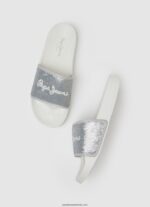 glisor dulce șlapi de plajă femei Pepe Jeans argint perlat 6Z0R46694 - imagine 2
