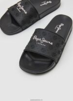 glisor uni șlapi de plajă femei Pepe Jeans negru 6Z0R46690 - imagine 3