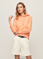 hanorac din bumbac femei Pepe Jeans piersică 6Z0R46282