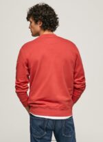 hanorac din bumbac imprimat cu logo bărbați Pepe Jeans studio roșu 6Z0R46906 - imagine 4