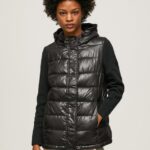jachetă bufantă cu finisaj mat femei Pepe Jeans negru 6Z0R46121