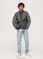 jachetă căptușită bărbați Pepe Jeans negru spalat 6Z0R46837 - imagine 2
