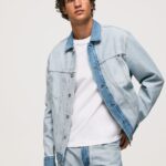 jachetă din denim pe dos bărbați Pepe Jeans denim 6Z0R46848