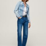 jachetă din denim slim fit femei Pepe Jeans denim 6Z0R46102