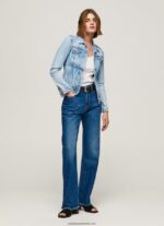jachetă din denim slim fit femei Pepe Jeans denim 6Z0R46102