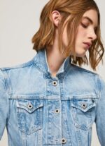 jachetă din denim slim fit femei Pepe Jeans denim 6Z0R46102 - imagine 3