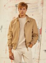 jachetă harrington din bumbac bărbați Pepe Jeans cămilă 6Z0R46830