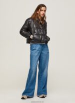 jachetă strălucitoare căptușită femei Pepe Jeans negru 6Z0R46123 - imagine 2