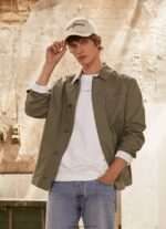 jachetă utilitare din pânză bărbați Pepe Jeans turnare 6Z0R46834