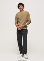 jerseu de bumbac tricotat vafre bărbați Pepe Jeans cămilă 6Z0R46855 - imagine 2