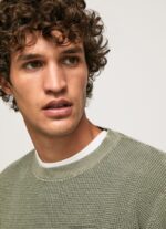 jerseu de bumbac tricotat vafre bărbați Pepe Jeans turnare 6Z0R46853 - imagine 4