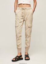 joggeri cargo noi de cruciada femei Pepe Jeans piatră 6Z0R46318 - imagine 2