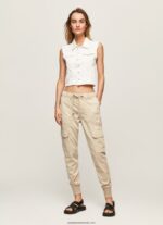 joggeri cargo noi de cruciada femei Pepe Jeans piatră 6Z0R46318