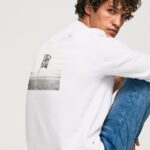 jumper de imprimare foto bărbați Pepe Jeans alb 6Z0R46867