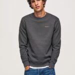 jumper de imprimare foto bărbați Pepe Jeans negru spalat 6Z0R46885