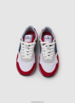 london may pantofi sport combinați băiat Pepe Jeans roșu 6Z0R461531 - imagine 2