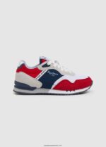 london may pantofi sport combinați băiat Pepe Jeans roșu 6Z0R461531
