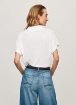 maiou Polo femei Pepe Jeans alb 6Z0R46397 - imagine 4