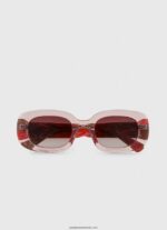ochelari de soare dreptunghiulari femei Pepe Jeans roz 6Z0R46766 - imagine 2