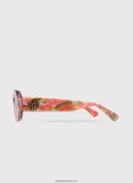 ochelari de soare dreptunghiulari femei Pepe Jeans roz 6Z0R46766 - imagine 3