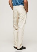 pantaloni cargo newton worker bărbați Pepe Jeans fildeş 6Z0R461123 - imagine 4
