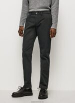 pantaloni charly chino bărbați Pepe Jeans negru 6Z0R461107 - imagine 2