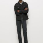 pantaloni charly chino bărbați Pepe Jeans negru 6Z0R461107