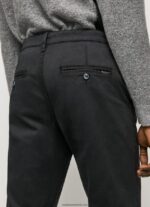 pantaloni charly chino bărbați Pepe Jeans negru 6Z0R461107 - imagine 3