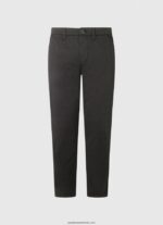 pantaloni charly chino bărbați Pepe Jeans negru 6Z0R461107 - imagine 5