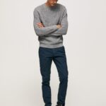 pantaloni chino charly slim fit bărbați Pepe Jeans dulwich 6Z0R461104