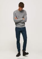 pantaloni chino charly slim fit bărbați Pepe Jeans dulwich 6Z0R461104