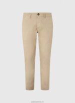 pantaloni chino charly slim fit bărbați Pepe Jeans malţ 6Z0R461119 - imagine 5