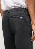 pantaloni chino largi bărbați Pepe Jeans negru spalat 6Z0R461103 - imagine 4