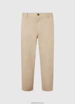 pantaloni chino obișnuiți de grapă bărbați Pepe Jeans malţ 6Z0R461100 - imagine 5