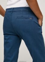 pantaloni chino regulati maura femei Pepe Jeans ocean 6Z0R46309 - imagine 4